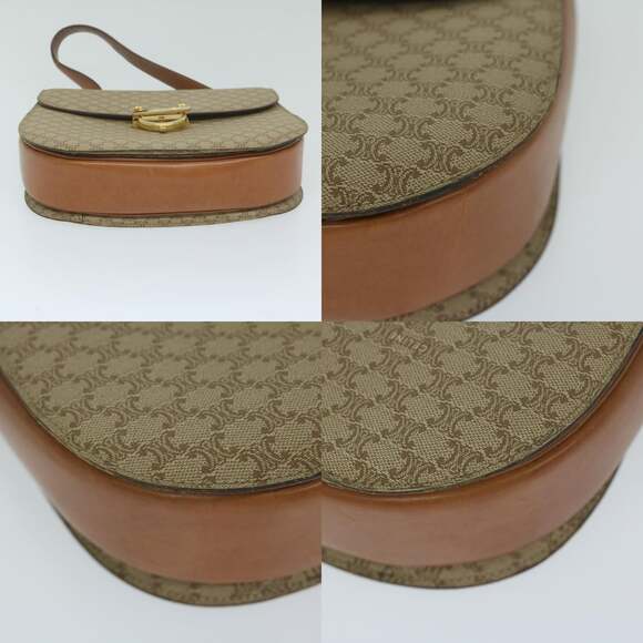 CELINE Macadam Canvas Hand Bag Beige - Picture 10 of 13